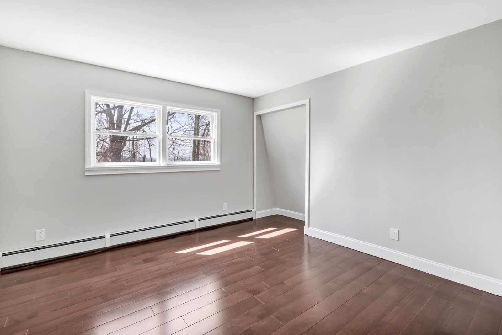 Empty New Milford CT secondary bedroom before virtual staging